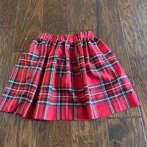 Red Plaid Skirt